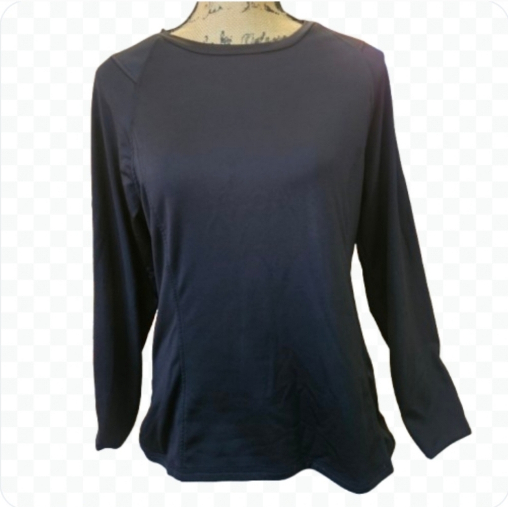Spyder Black Moisture Wicking Outdoor Long Sleeve Tee Sz Lg - Picture 9 of 9